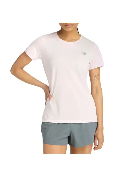 New Balance Damski T-shirt Sport Short Sleeve WT51244PTG Różowy | Sklep Monotox