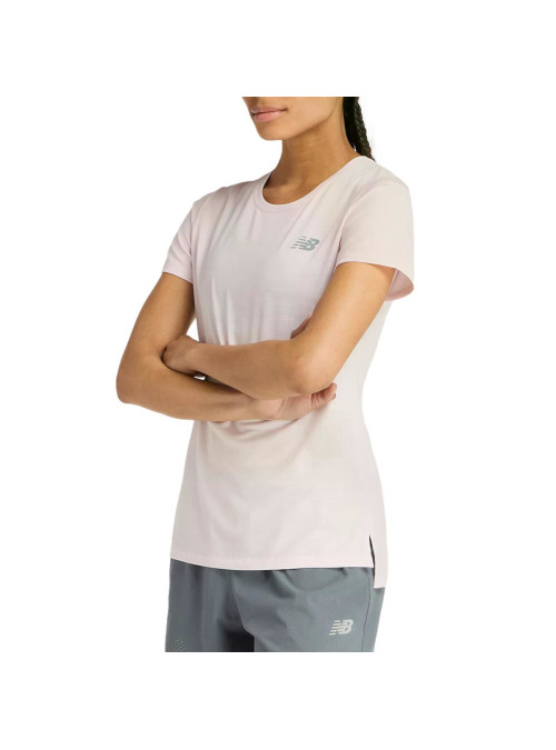 New Balance Damski T-shirt Sport Short Sleeve WT51244PTG Różowy | Sklep Monotox