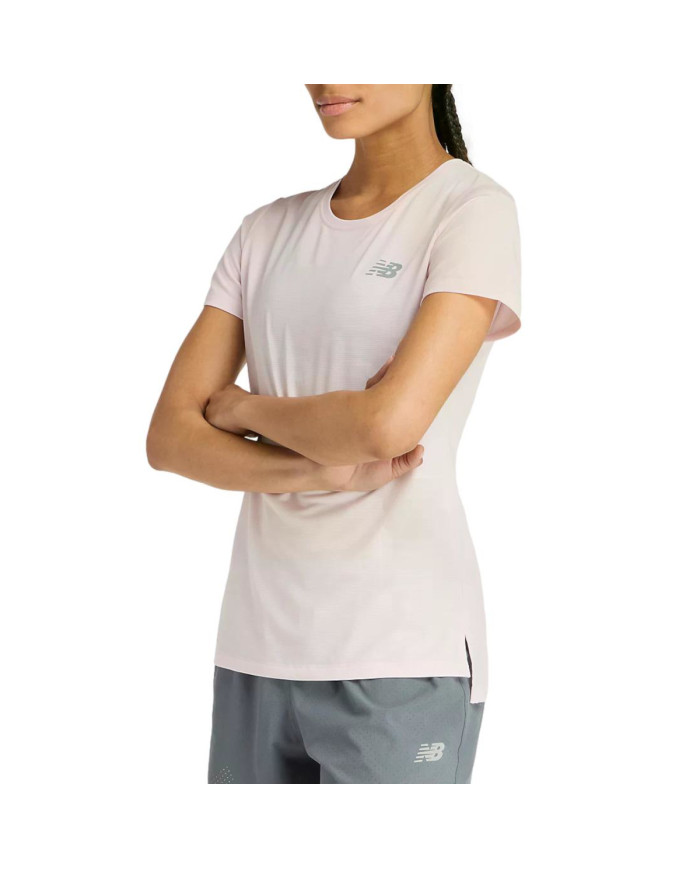 New Balance Damski T-shirt Sport Short Sleeve WT51244PTG Różowy | Sklep Monotox