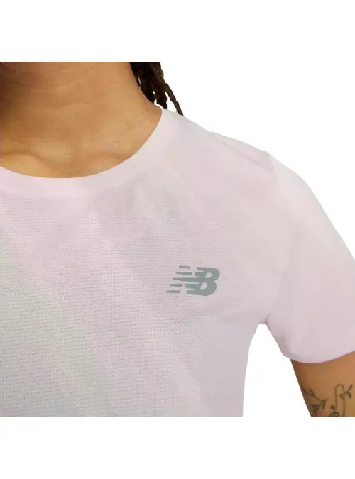 New Balance Damski T-shirt Sport Short Sleeve WT51244PTG Różowy | Sklep Monotox