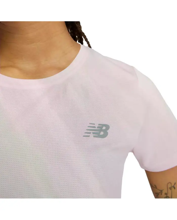 New Balance Damski T-shirt Sport Short Sleeve WT51244PTG Różowy | Sklep Monotox