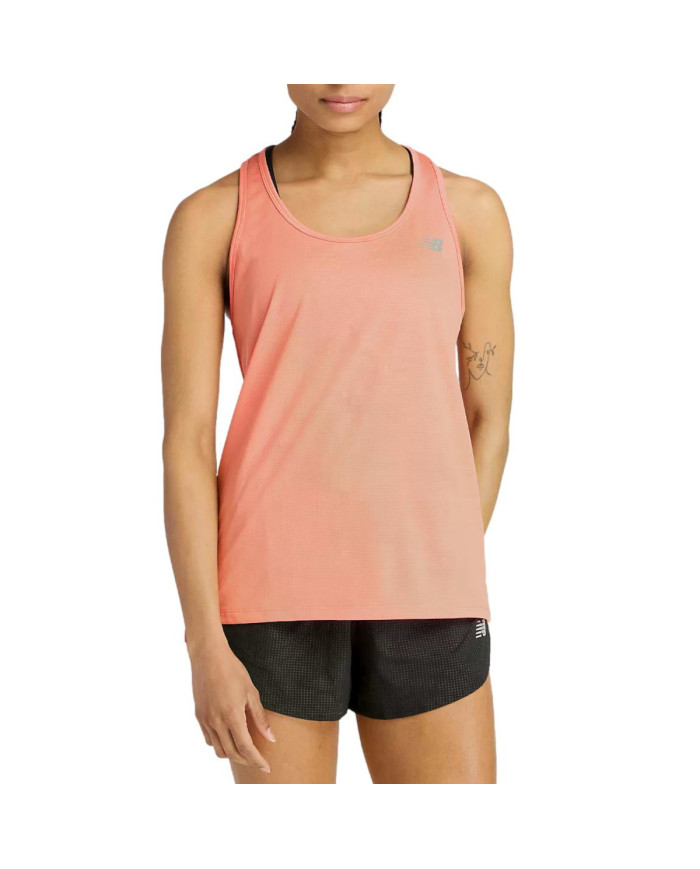 New Balance Damski T-shirt Sport Tank WT51253FAR Pomarańczowy | Sklep Monotox