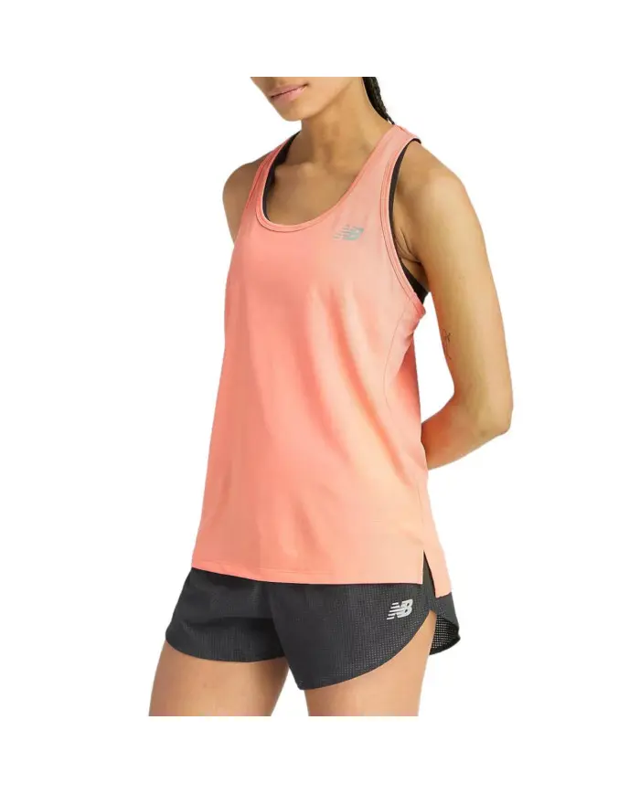 New Balance Damski T-shirt Sport Tank WT51253FAR Pomarańczowy | Sklep Monotox