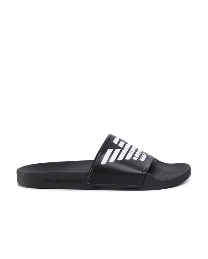 Emporio Armani Męskie Klapki Pool Mod. Slides XL828-X4PS01-A120 Czarny | Sklep Monotox