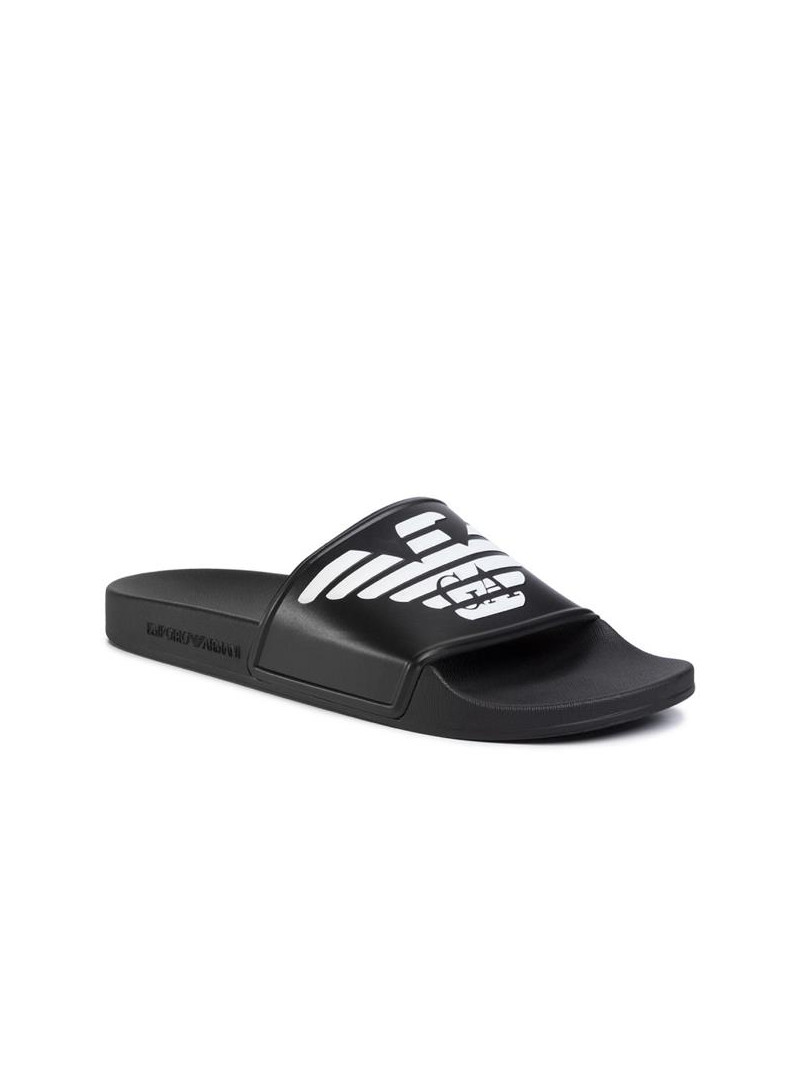 Emporio Armani Męskie Klapki Pool Mod. Slides XL828-X4PS01-A120 Czarny | Sklep Monotox