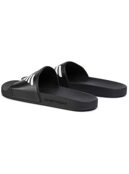Emporio Armani Męskie Klapki Pool Mod. Slides XL828-X4PS01-A120 Czarny | Sklep Monotox