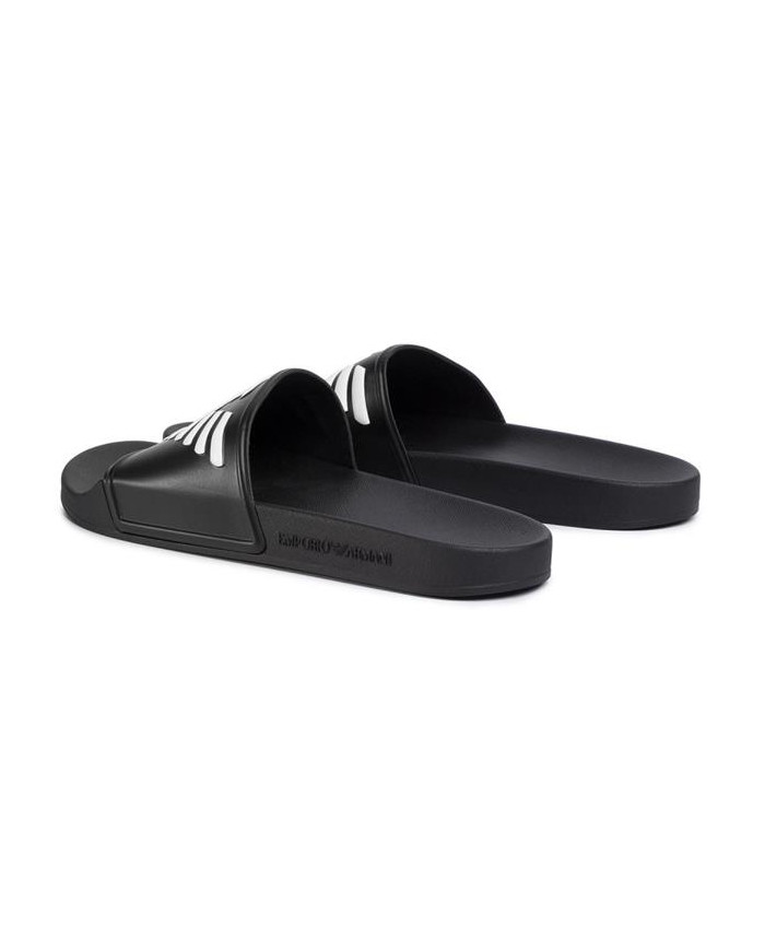 Emporio Armani Męskie Klapki Pool Mod. Slides XL828-X4PS01-A120 Czarny | Sklep Monotox