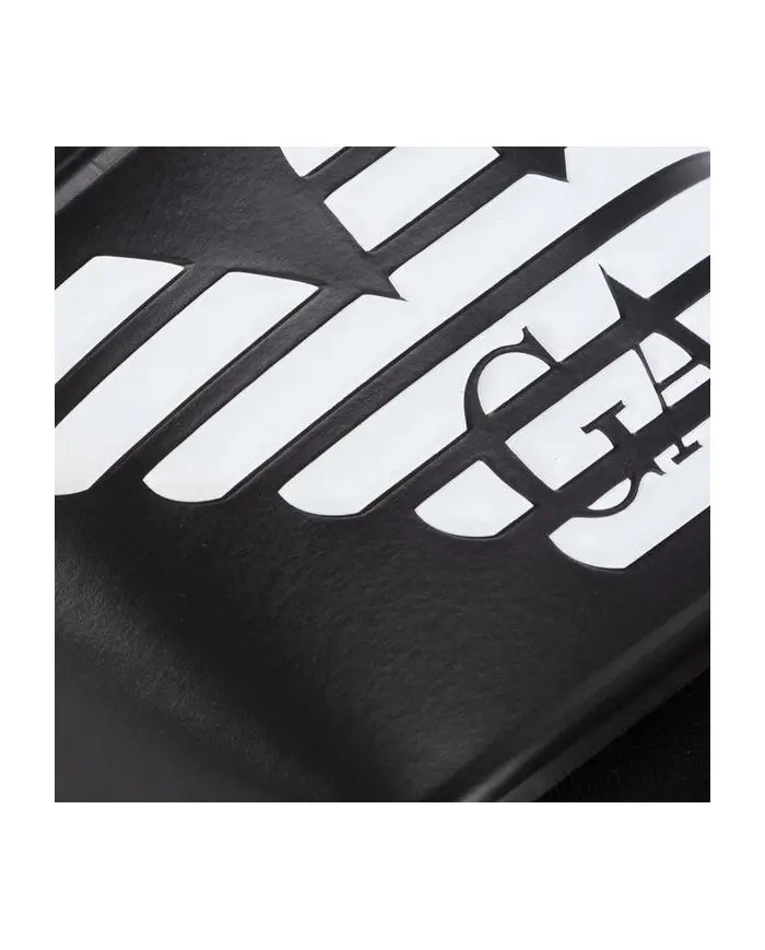 Emporio Armani Męskie Klapki Pool Mod. Slides XL828-X4PS01-A120 Czarny | Sklep Monotox