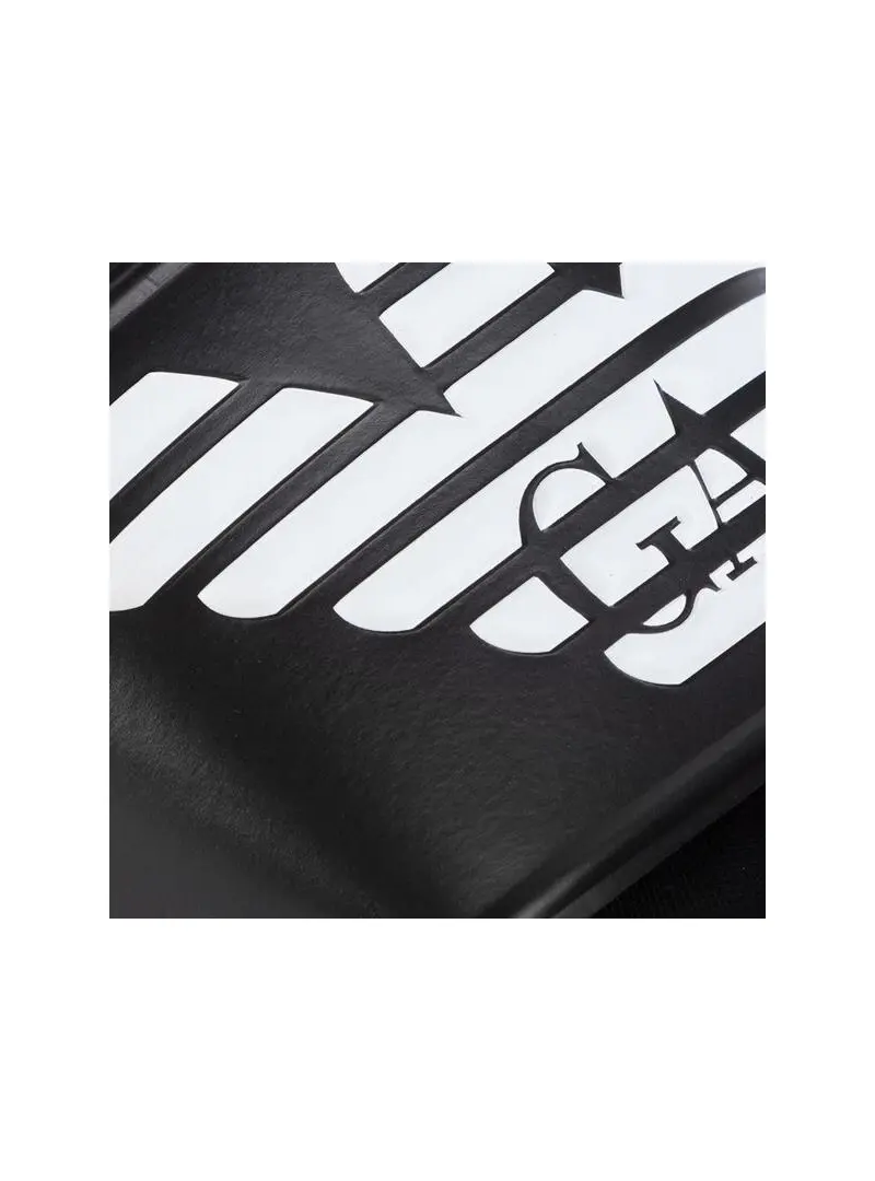 Emporio Armani Męskie Klapki Pool Mod. Slides XL828-X4PS01-A120 Czarny | Sklep Monotox
