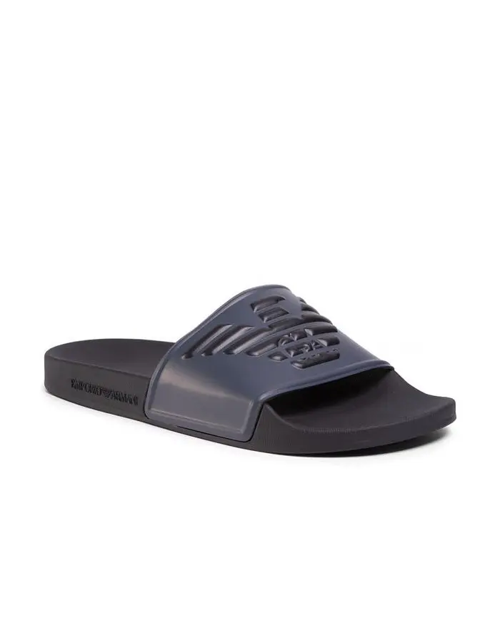 Emporio Armani Męskie Klapki Pool Mod. Slides XL828-X4PS01-K474 Granatowy | Sklep Monotox
