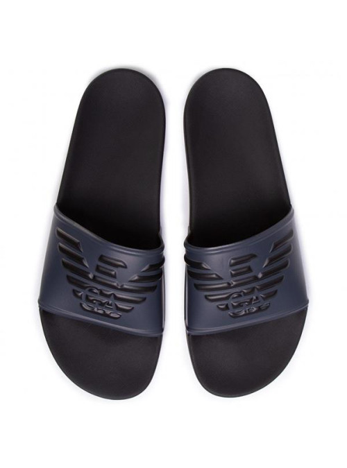 Emporio Armani Męskie Klapki Pool Mod. Slides XL828-X4PS01-K474 Granatowy | Sklep Monotox
