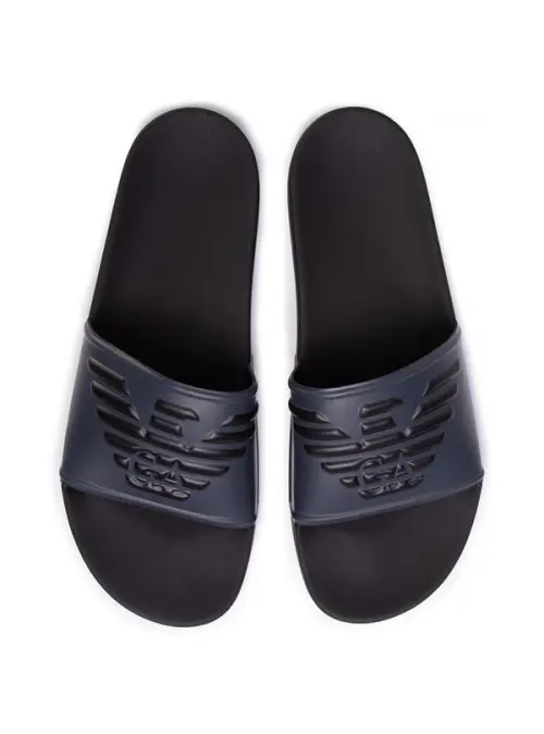 Emporio Armani Męskie Klapki Pool Mod. Slides XL828-X4PS01-K474 Granatowy | Sklep Monotox