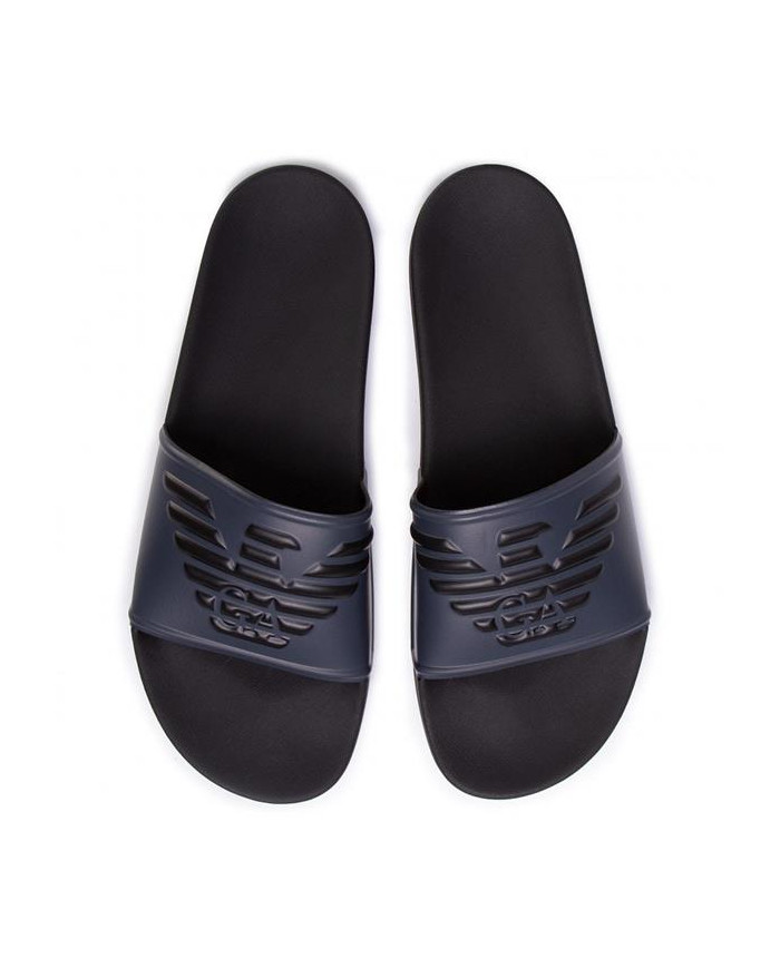 Emporio Armani Męskie Klapki Pool Mod. Slides XL828-X4PS01-K474 Granatowy | Sklep Monotox