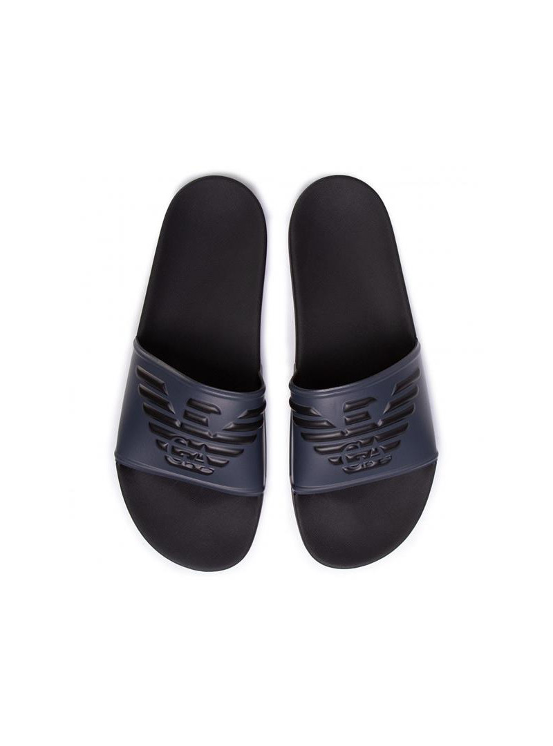 Emporio Armani Męskie Klapki Pool Mod. Slides XL828-X4PS01-K474 Granatowy | Sklep Monotox