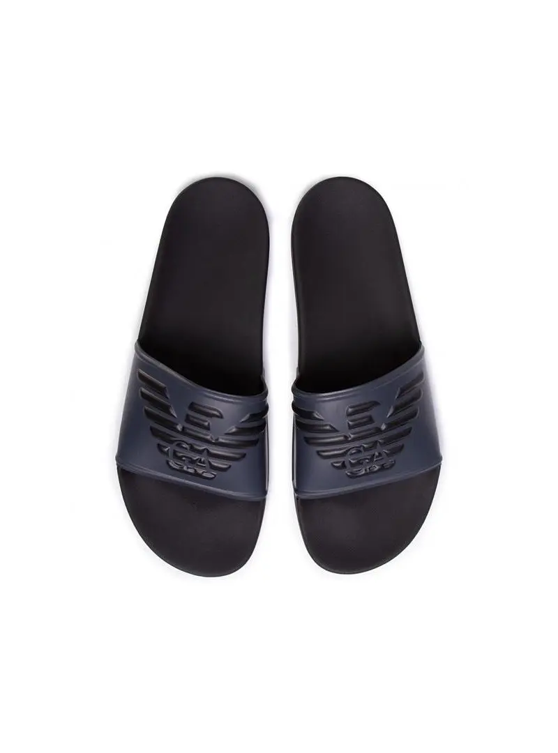 Emporio Armani Męskie Klapki Pool Mod. Slides XL828-X4PS01-K474 Granatowy | Sklep Monotox