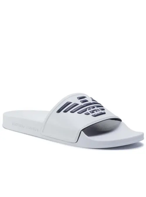 Emporio Armani Męskie Klapki Pool Mod. Slides XL828-X4PS01-M586 Biały | Sklep Monotox