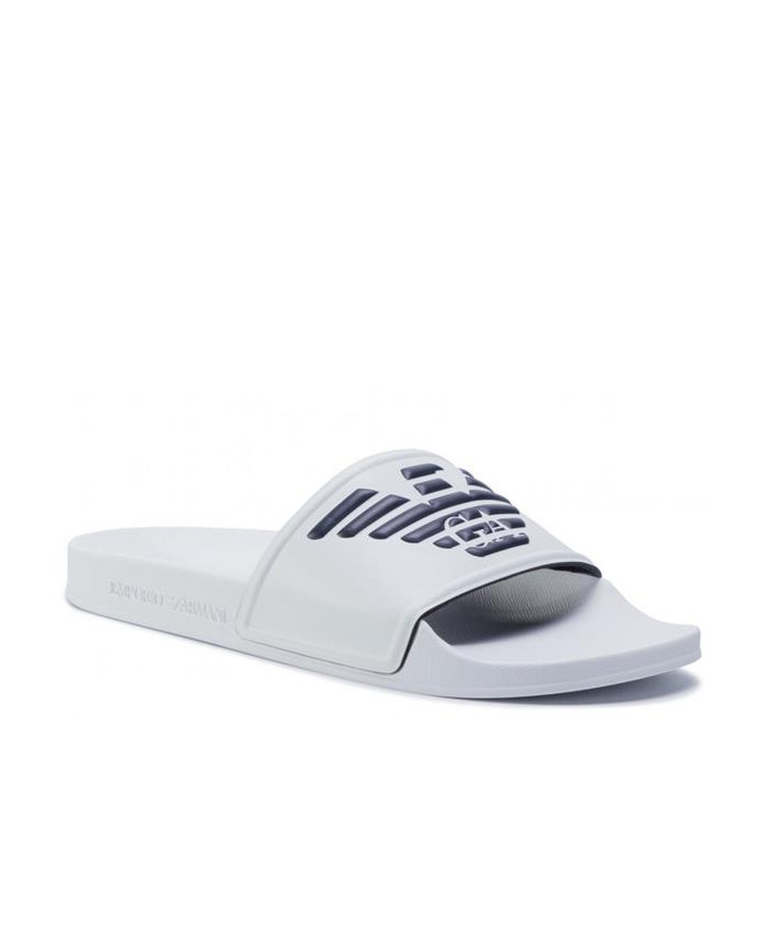 Emporio Armani Męskie Klapki Pool Mod. Slides XL828-X4PS01-M586 Biały | Sklep Monotox