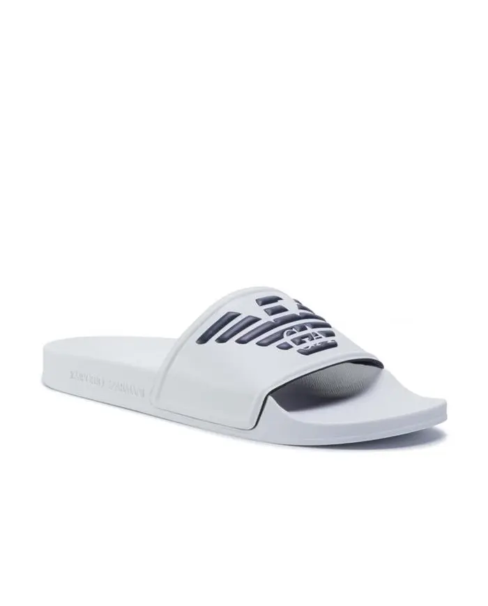 Emporio Armani Męskie Klapki Pool Mod. Slides XL828-X4PS01-M586 Biały | Sklep Monotox