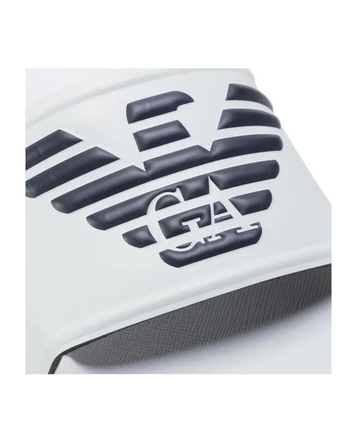 Emporio Armani Męskie Klapki Pool Mod. Slides XL828-X4PS01-M586 Biały | Sklep Monotox