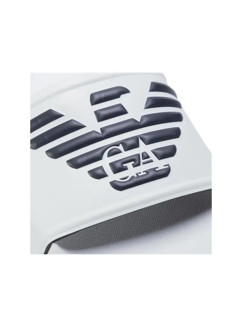 Emporio Armani Męskie Klapki Pool Mod. Slides XL828-X4PS01-M586 Biały | Sklep Monotox