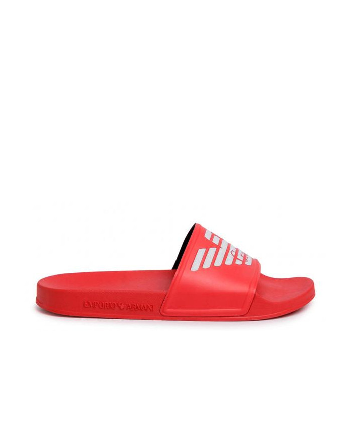 Emporio Armani Męskie Klapki Pool Mod. Slides XL828-X4PS01-M591 Czerwony | Sklep Monotox