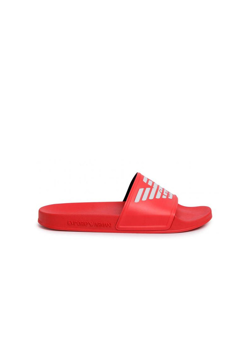 Emporio Armani Męskie Klapki Pool Mod. Slides XL828-X4PS01-M591 Czerwony | Sklep Monotox