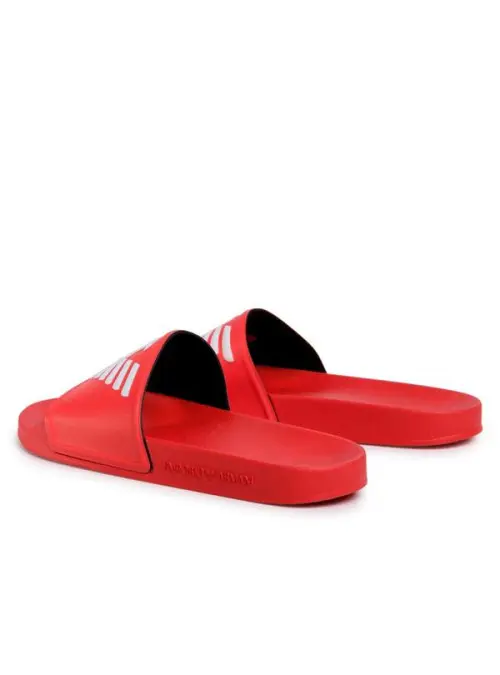 Emporio Armani Męskie Klapki Pool Mod. Slides XL828-X4PS01-M591 Czerwony | Sklep Monotox