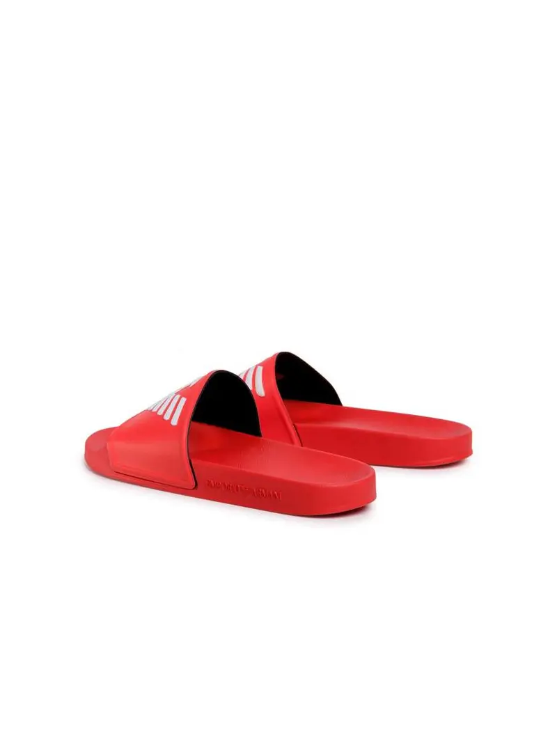 Emporio Armani Męskie Klapki Pool Mod. Slides XL828-X4PS01-M591 Czerwony | Sklep Monotox