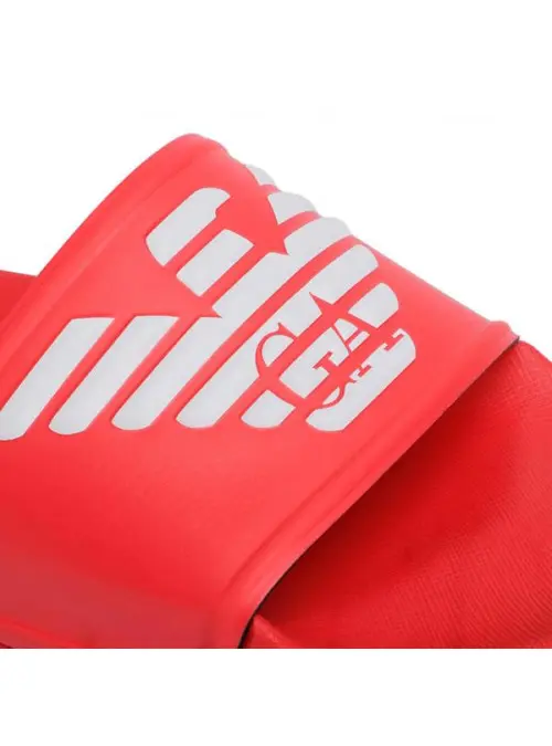 Emporio Armani Męskie Klapki Pool Mod. Slides XL828-X4PS01-M591 Czerwony | Sklep Monotox