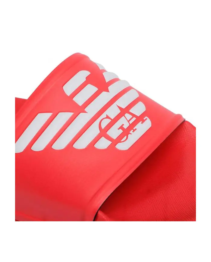 Emporio Armani Męskie Klapki Pool Mod. Slides XL828-X4PS01-M591 Czerwony | Sklep Monotox