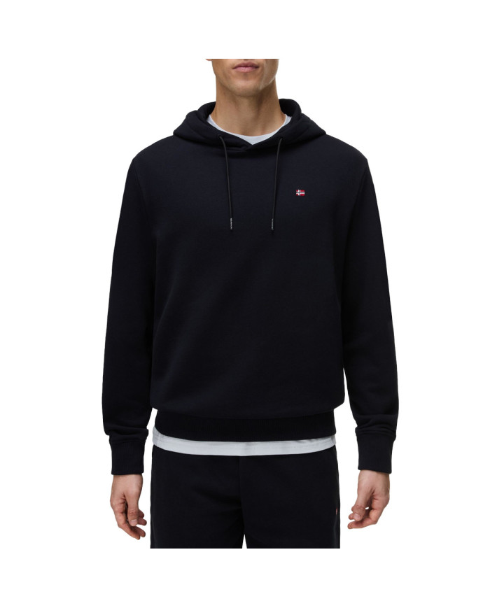 Napapijri Bluza męska BALIS H SUM BLACK NP0A4H8A041 - Czarna | Sklep Monotox