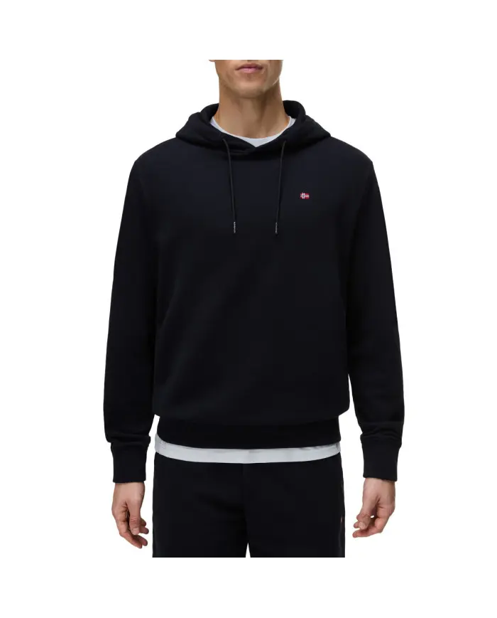 Napapijri Bluza męska BALIS H SUM BLACK NP0A4H8A041 - Czarna | Sklep Monotox