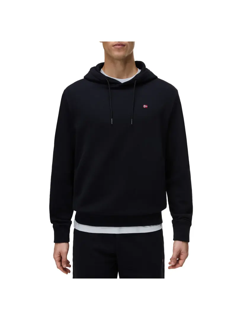 Napapijri Bluza męska BALIS H SUM BLACK NP0A4H8A041 - Czarna | Sklep Monotox