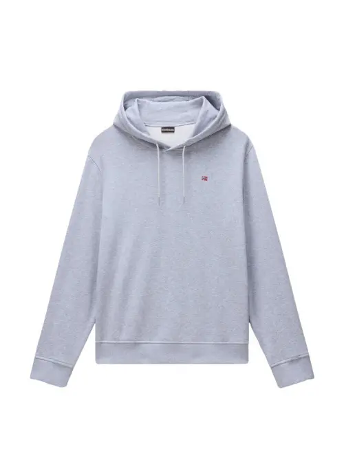 Napapijri Bluza męska BALIS H SUM LIGHT GREY MEL NP0A4H8A795 - Szara | Sklep Monotox