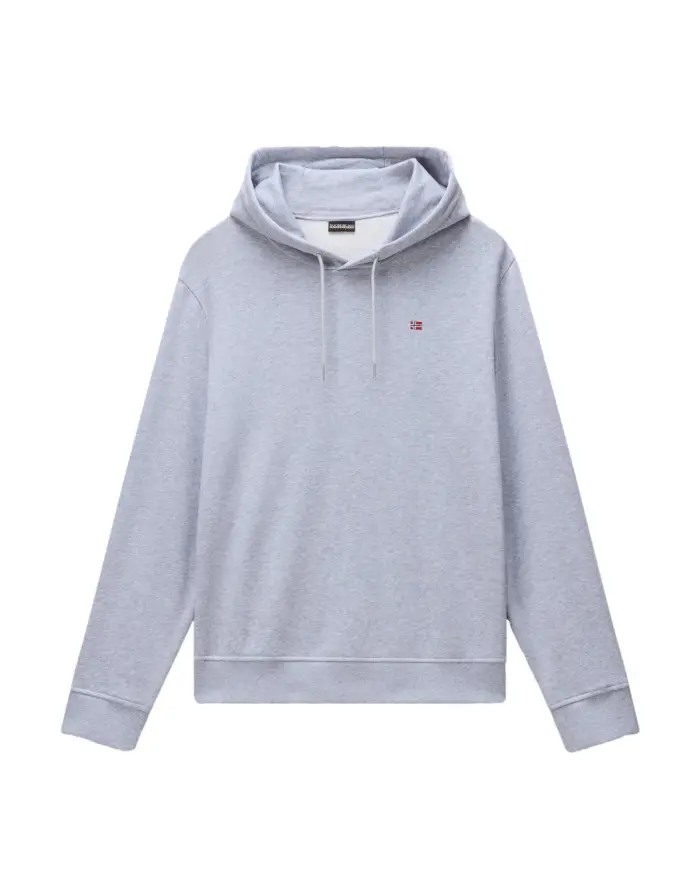 Napapijri Bluza męska BALIS H SUM LIGHT GREY MEL NP0A4H8A795 - Szara | Sklep Monotox