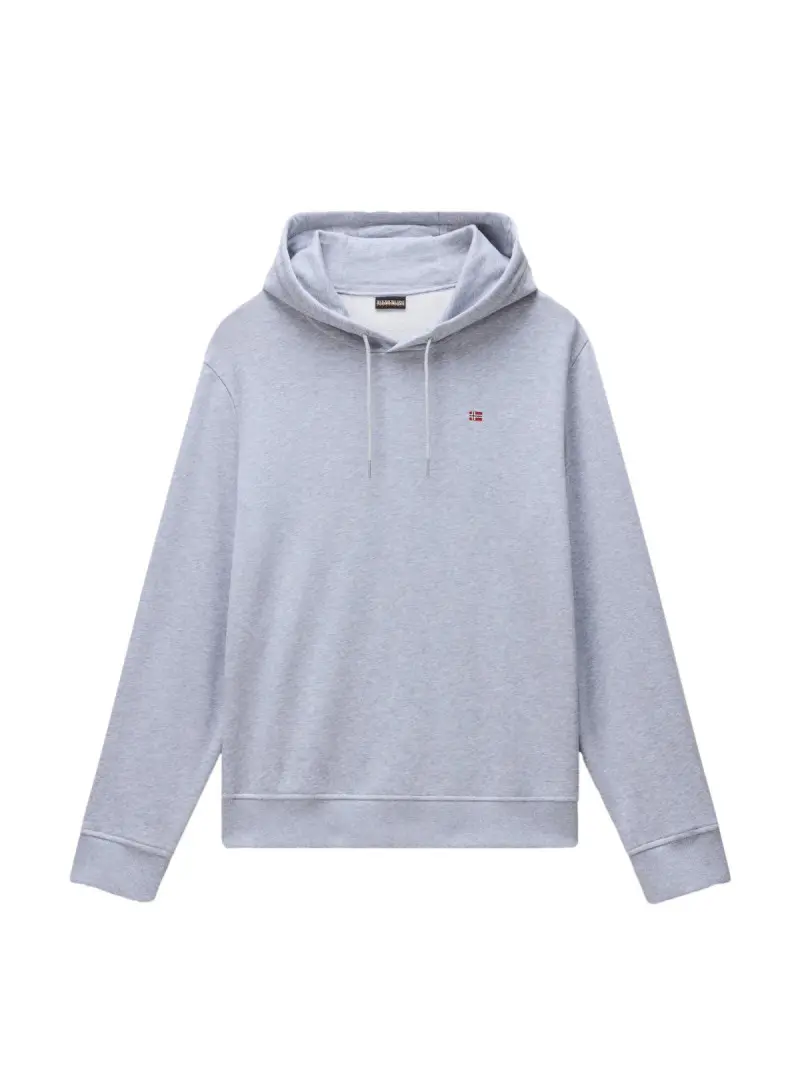 Napapijri Bluza męska BALIS H SUM LIGHT GREY MEL NP0A4H8A795 - Szara | Sklep Monotox