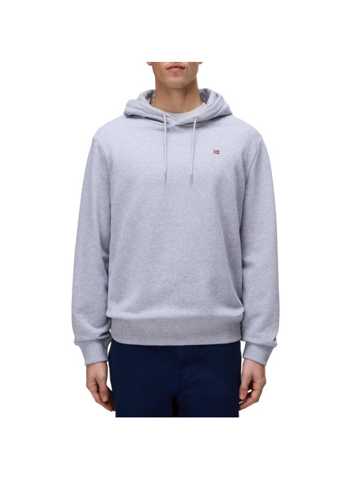 Napapijri Bluza męska BALIS H SUM LIGHT GREY MEL NP0A4H8A795 - Szara | Sklep Monotox