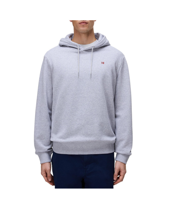 Napapijri Bluza męska BALIS H SUM LIGHT GREY MEL NP0A4H8A795 - Szara | Sklep Monotox