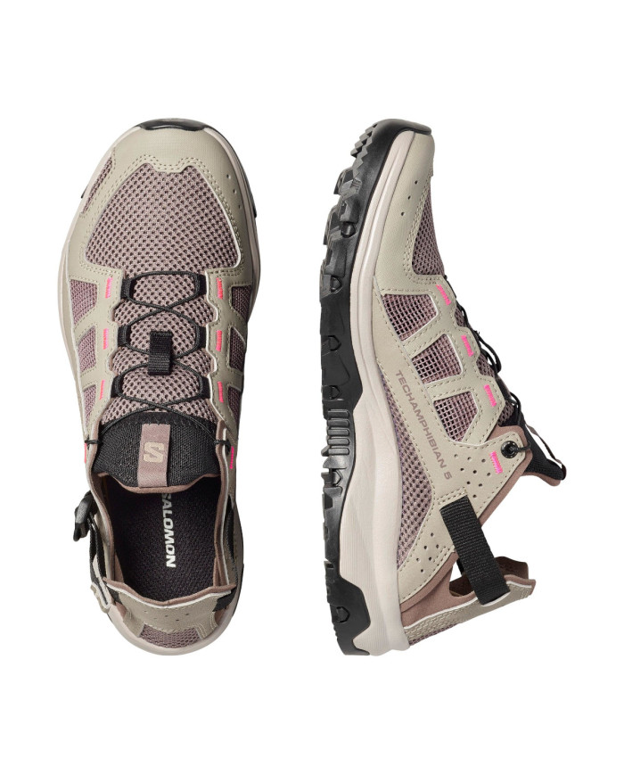 Salomon Sandały damskie TECHAMPHIBIAN 5 W L49110600 - Beżowe | Sklep Monotox