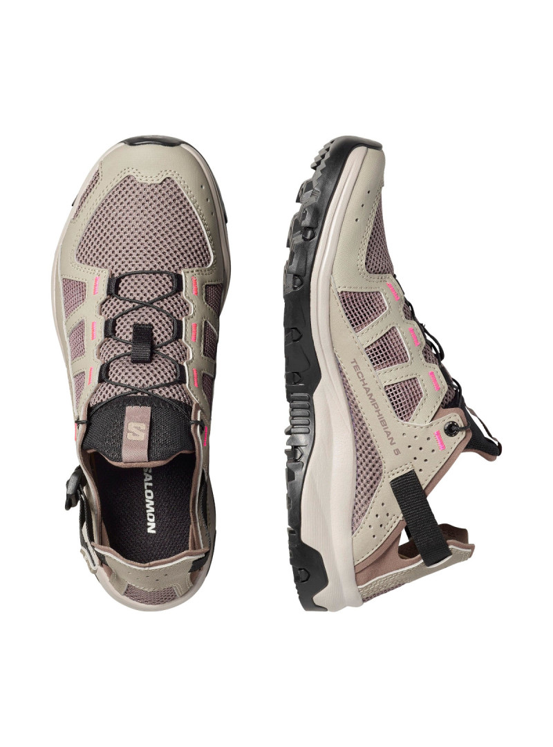 Salomon Sandały damskie TECHAMPHIBIAN 5 W L49110600 - Beżowe | Sklep Monotox