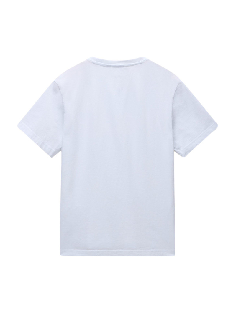 Napapijri Koszulka męska S-KASBA BRIGHTWHITE NP0A4HQQ002 - Biała | Sklep Monotox