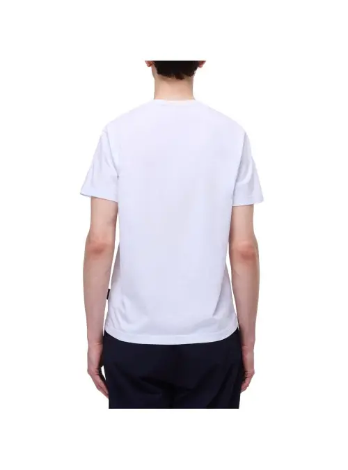 Napapijri Koszulka męska S-KASBA BRIGHTWHITE NP0A4HQQ002 - Biała | Sklep Monotox