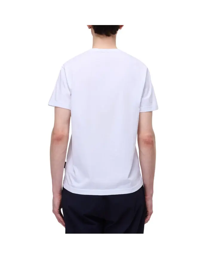 Napapijri Koszulka męska S-KASBA BRIGHTWHITE NP0A4HQQ002 - Biała | Sklep Monotox