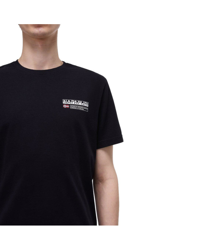 Napapijri Koszulka męska S-KASBA BLACK NP0A4HQQ041 - Czarna | Sklep Monotox