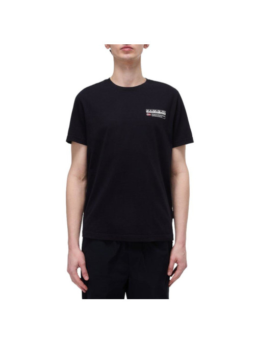 Napapijri Koszulka męska S-KASBA BLACK NP0A4HQQ041 - Czarna | Sklep Monotox