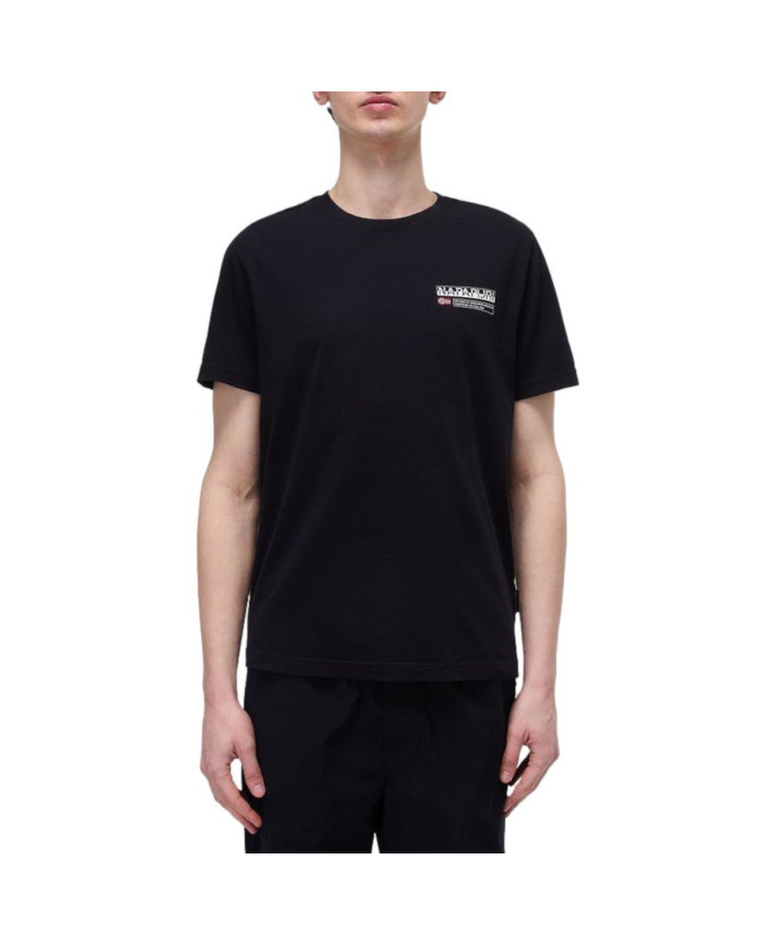 Napapijri Koszulka męska S-KASBA BLACK NP0A4HQQ041 - Czarna | Sklep Monotox