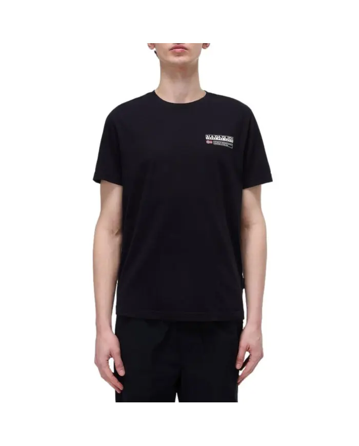 Napapijri Koszulka męska S-KASBA BLACK NP0A4HQQ041 - Czarna | Sklep Monotox