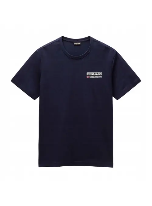 Napapijri Koszulka męska S-KASBA BLU MARINE NP0A4HQQ176 - Granatowa | Sklep Monotox