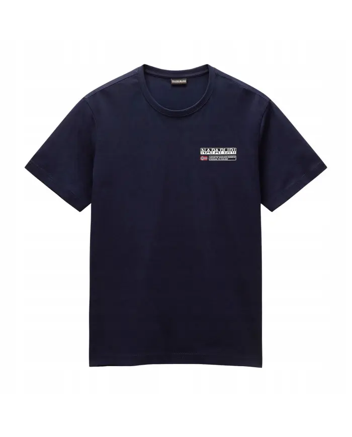 Napapijri Koszulka męska S-KASBA BLU MARINE NP0A4HQQ176 - Granatowa | Sklep Monotox