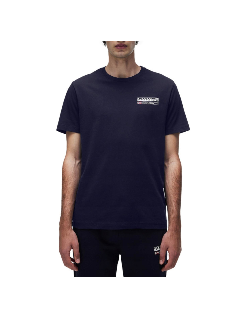 Napapijri Koszulka męska S-KASBA BLU MARINE NP0A4HQQ176 - Granatowa | Sklep Monotox